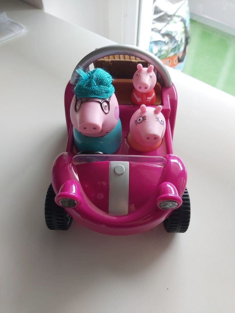 Auto świnka peppa rodzina
