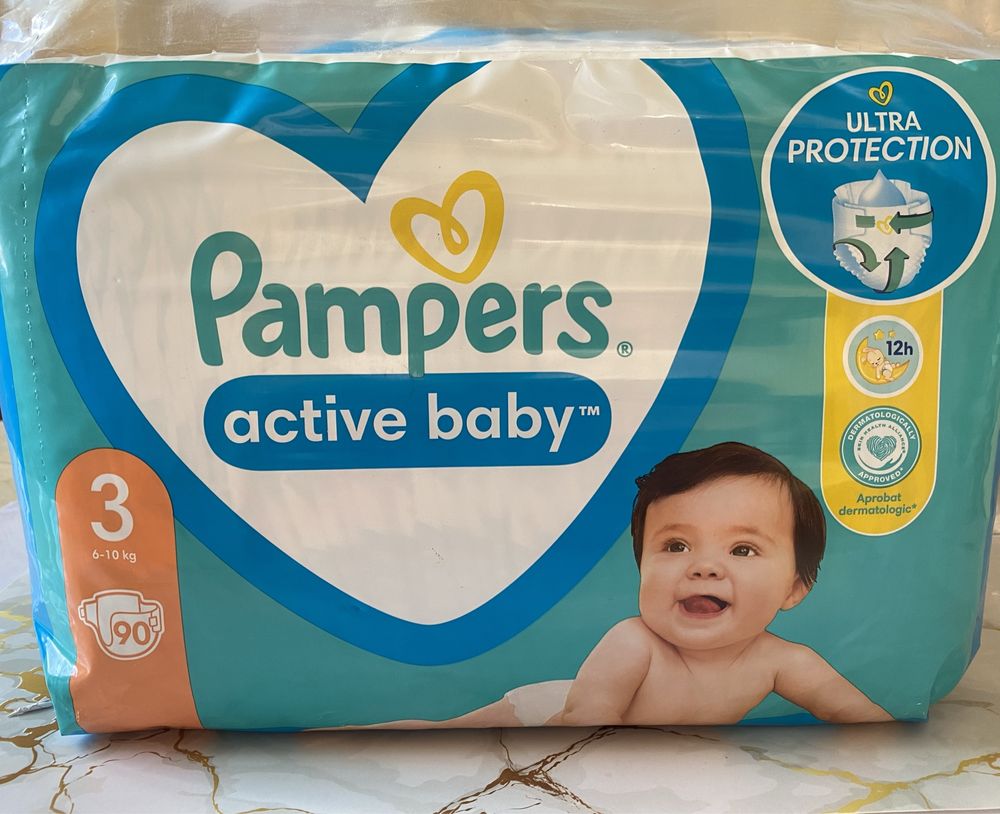 Памперси Pampers active baby 3 , 4 , 5 , 6