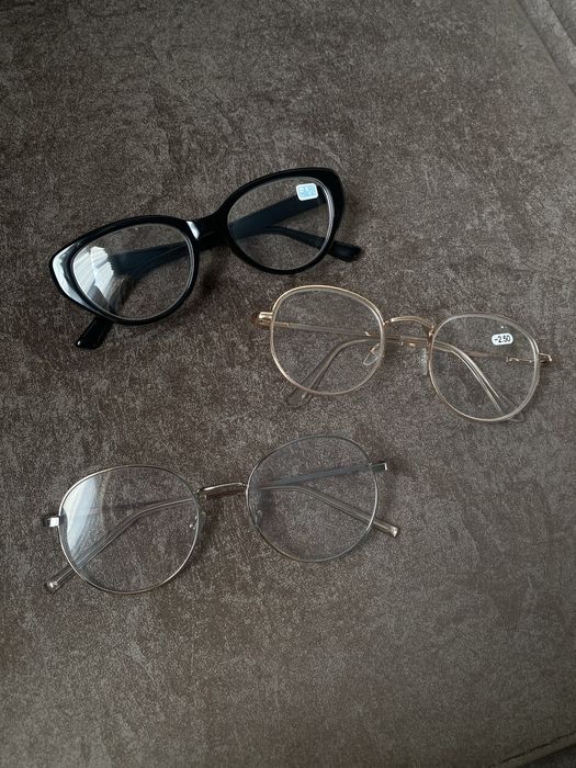 Окуляри для зору -2,5 лот окулярів,круглі компʼютерні