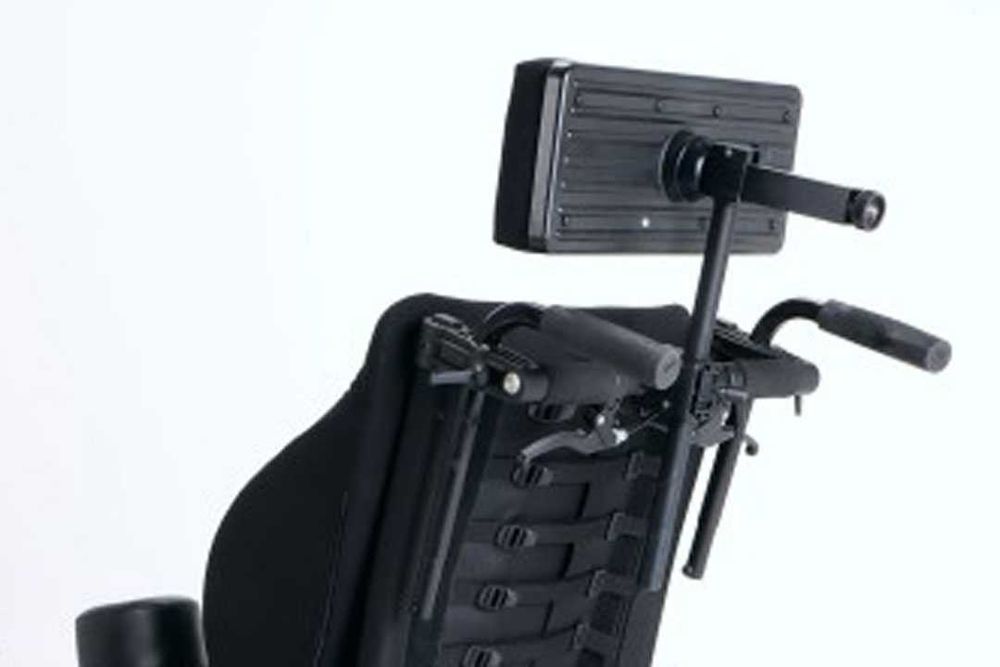 Nowy zagłówek firmy NETTI do wózka inwalidzkiego, prostokątny, płaski