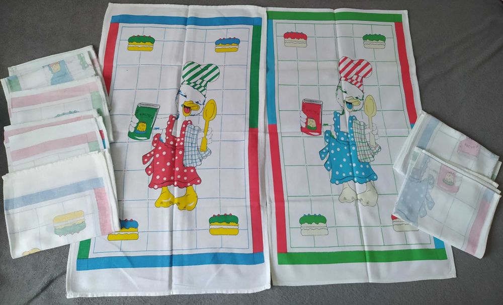 Ściereczki makatki PRL 8 sztuk