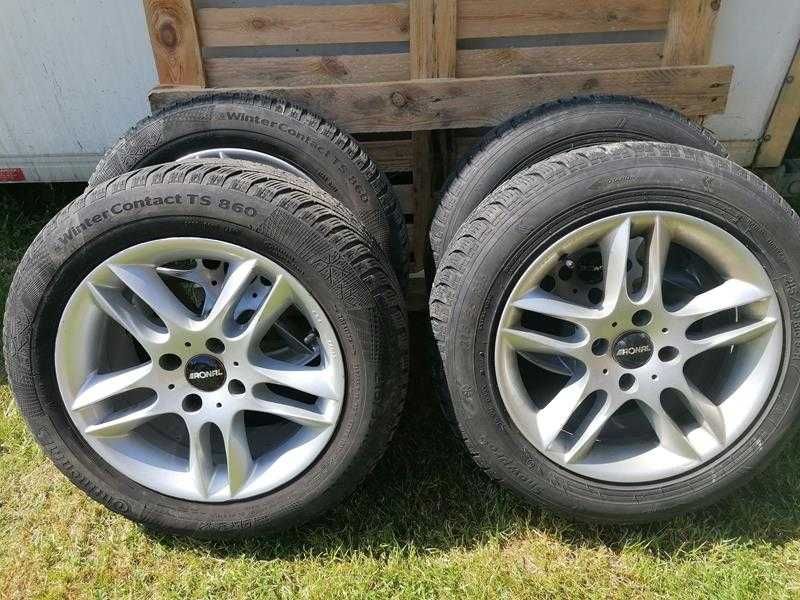 Sprzedam alufelgi 7.50Jx16H2ET35 i opony zimowe 215/55/R16