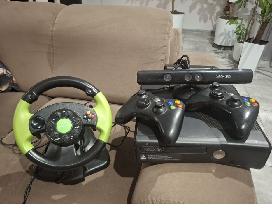 Xbox 360 2 pady kinekt kierownica gry
