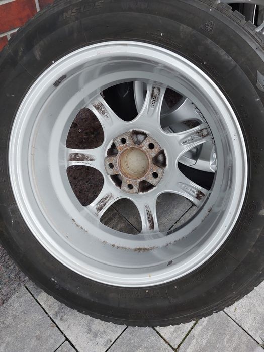 Felgi 16 Anzio 5x112 7x16 et38 oc70 opony zimowe Hankook 205/60 r16