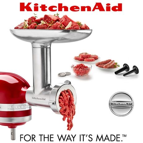 Насадка мясорубка KitchenAid 5KSMMGA металлическая для микс KitchenAid