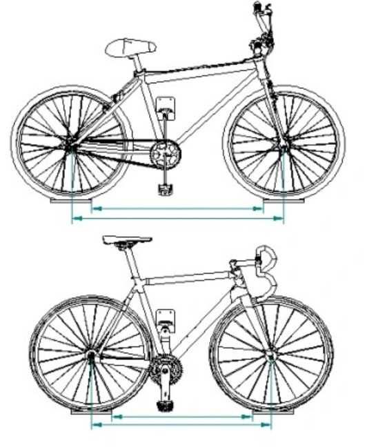 Uchwyt wieszak rowerowy za pedał na ścianę dwie sztuki