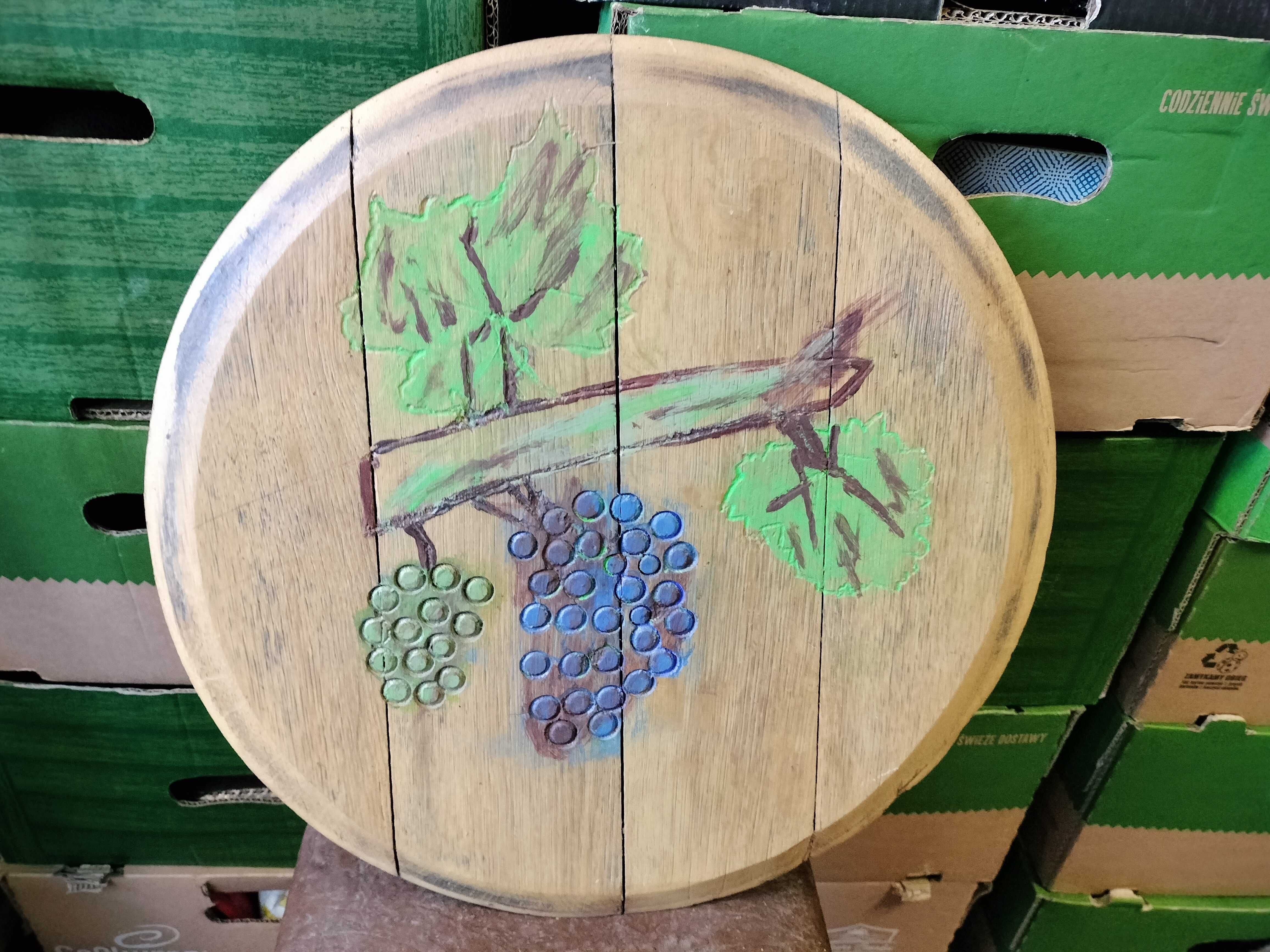 drewniana dekoracja ogrodowa/ do winiarnii pokrywa beczki nr 4