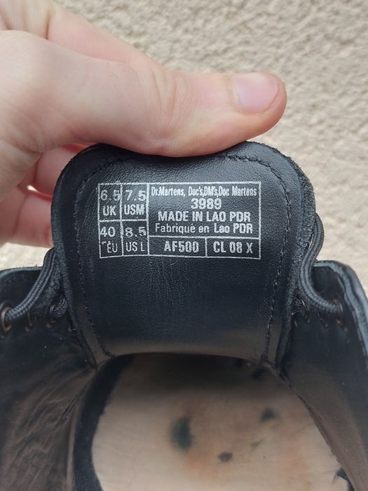 Туфлі броги Dr. Martens 3989 YS – Black Smooth в гарному стані