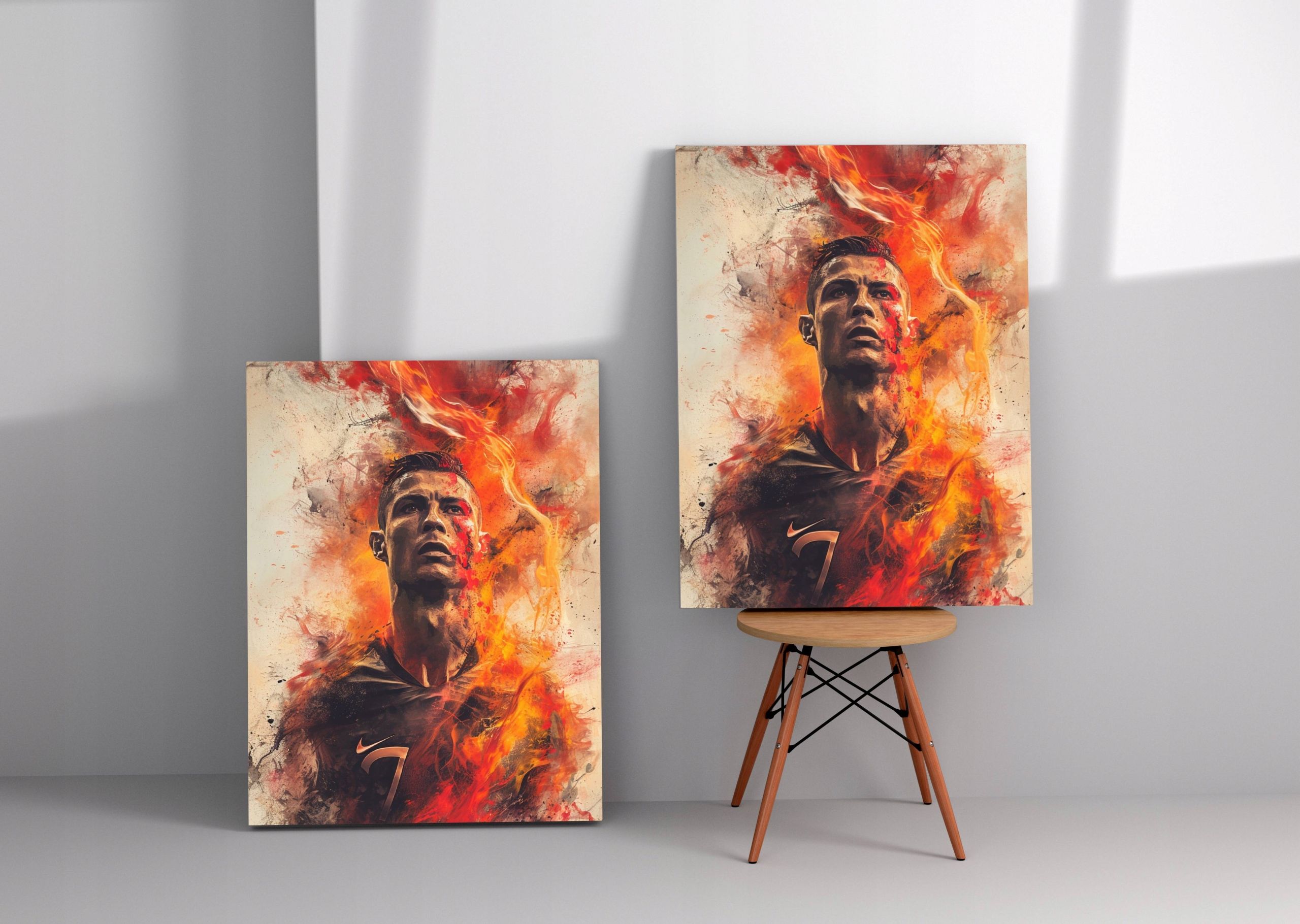 Obraz na płótnie Cristiano Ronaldo 90x120 cm nowoczesny styl do domu