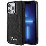Etui Guess Sequin Script Metal na iPhone 15 Pro - czarne