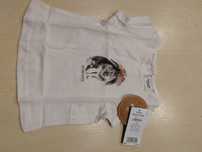 Bluzeczka, t-shirt,  tape a' l'oeil, nowa, 62