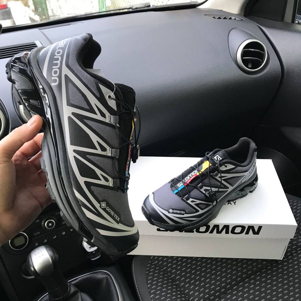 Чоловічі сірі кросівки саломон Salomon XT6 S/LAB Gore Tex grey