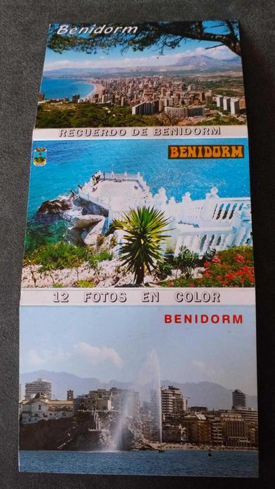 Conjunto de 12 Postais Miniatura de Benidorm