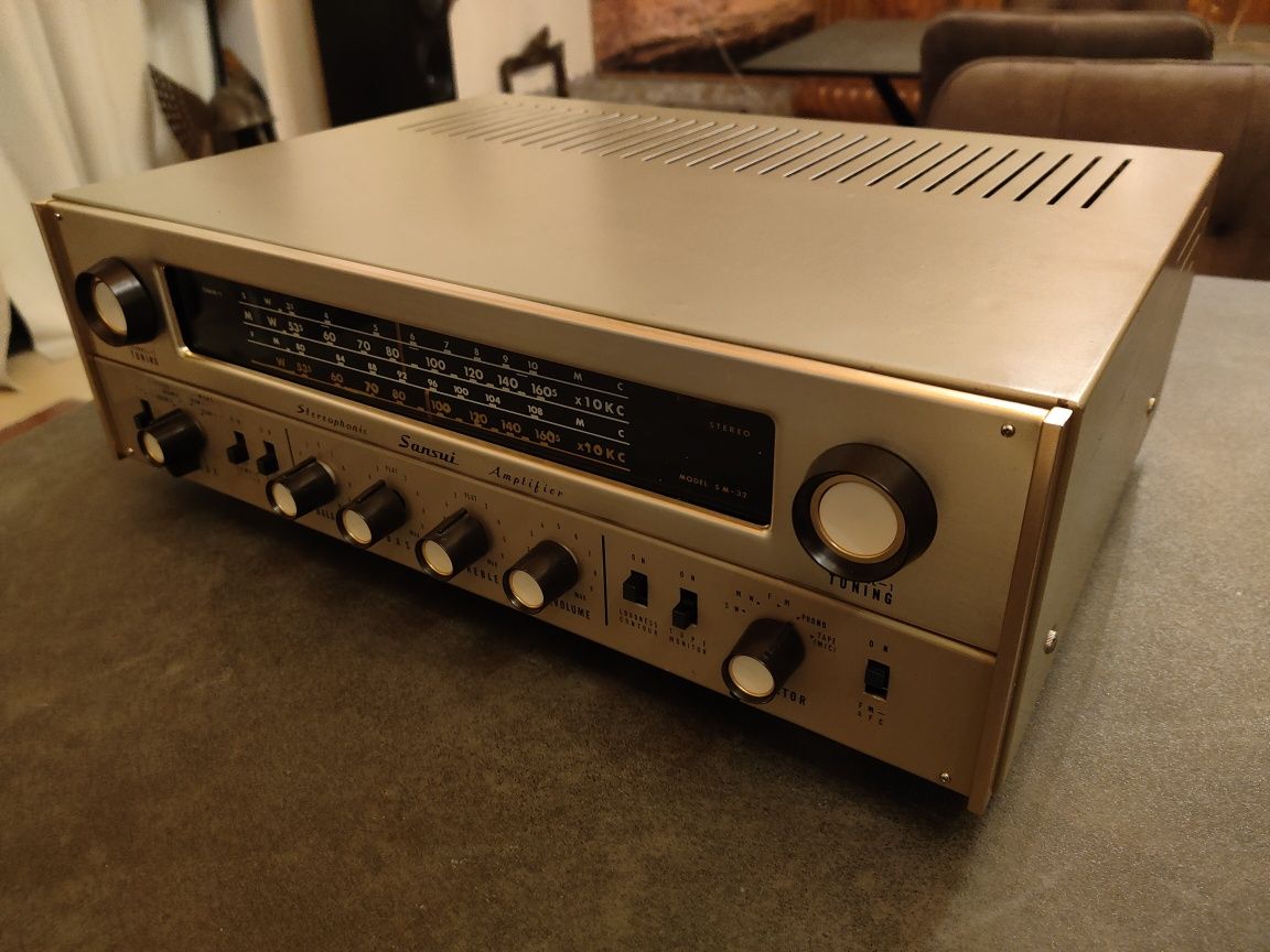 1962r Rarytas Sansui SM32 Tokyo Amplituner lampowy,stan idealny Japan