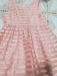 Vestido em seda rosa