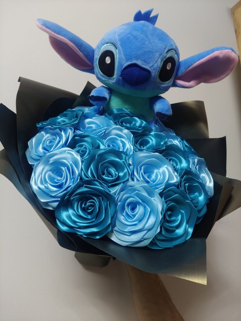 Stich bukiet z wstążki