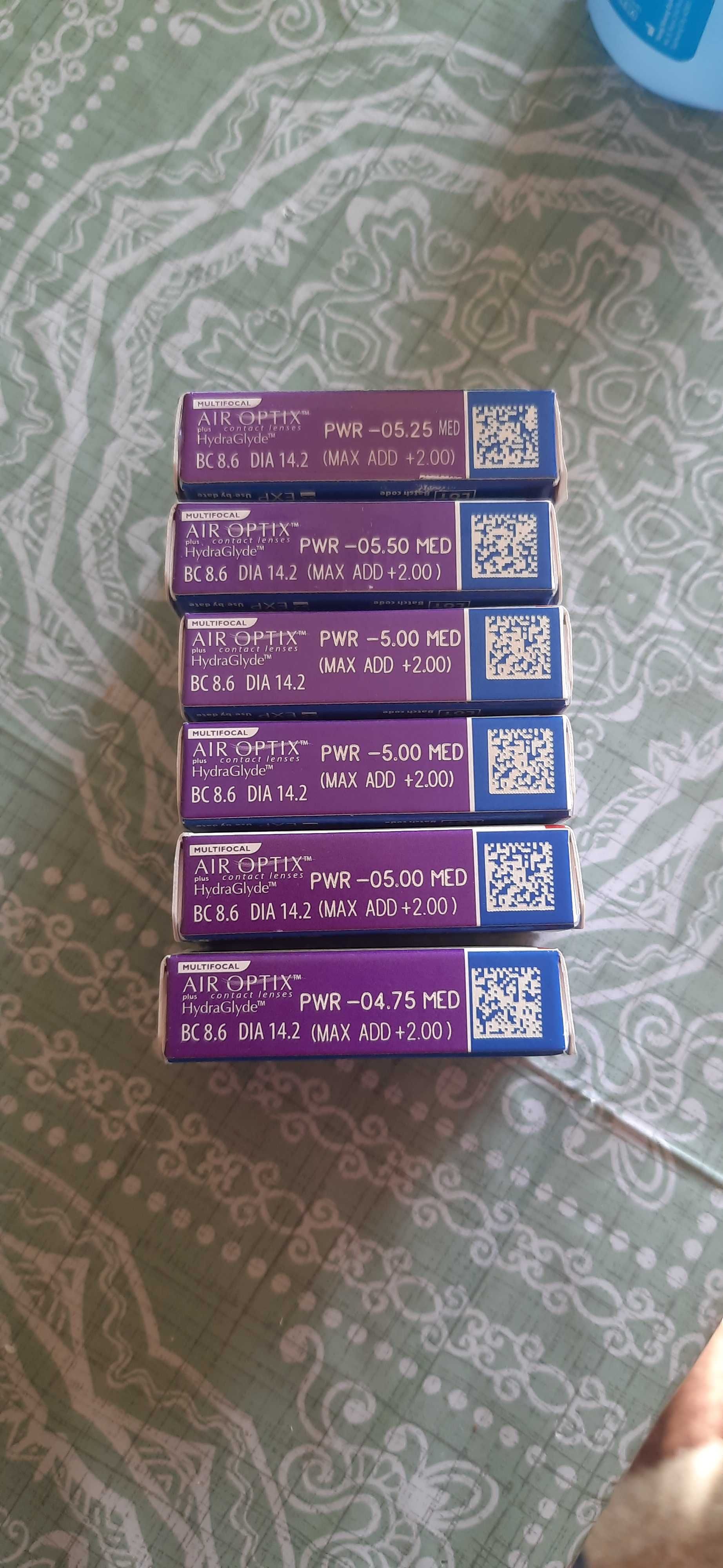 Soczewki Air Optix multifocal -5,00, -4,75 MED