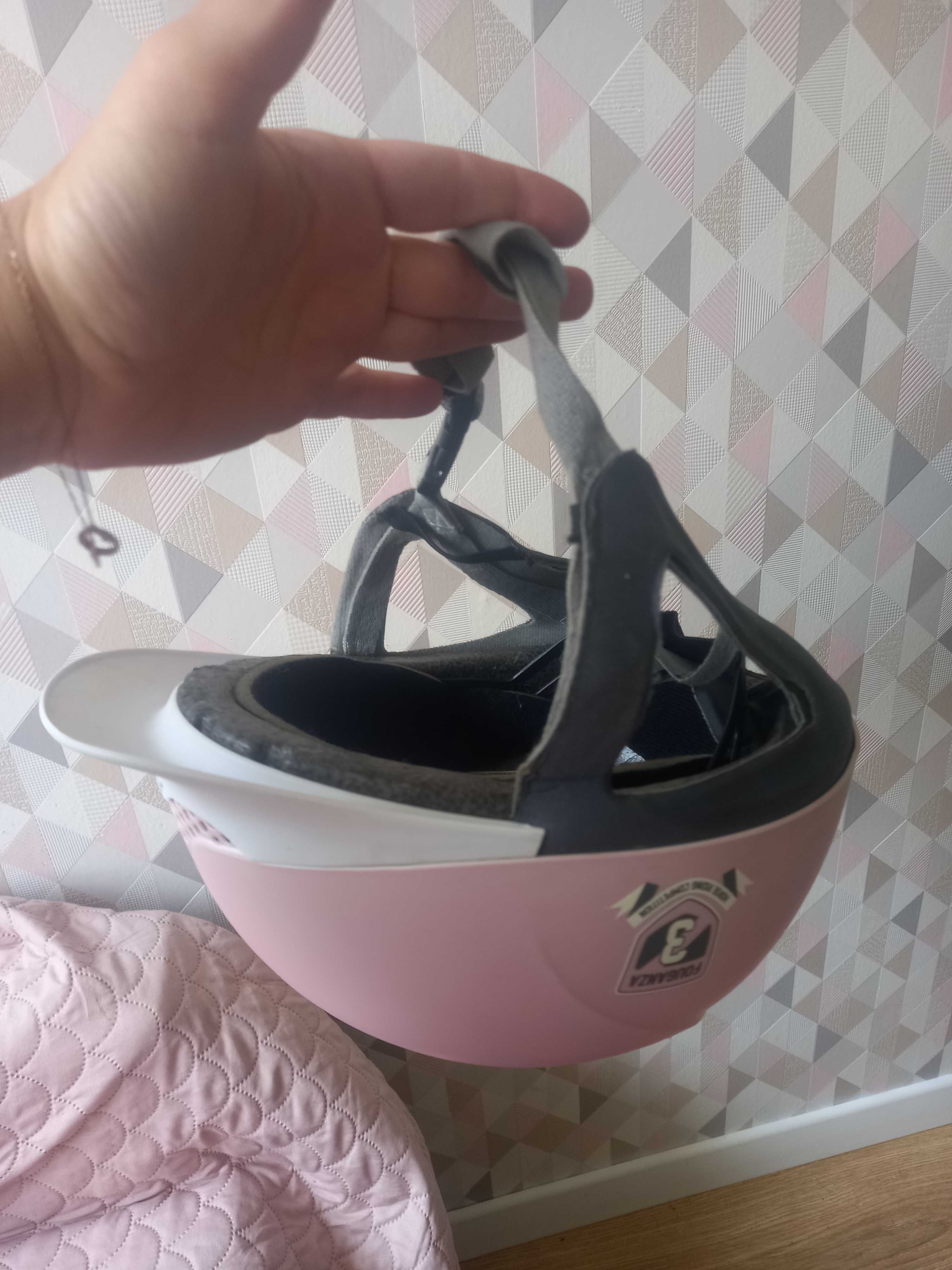 Kask jeździecki Safety 3 różowy FOUGANZA 53-55 r S