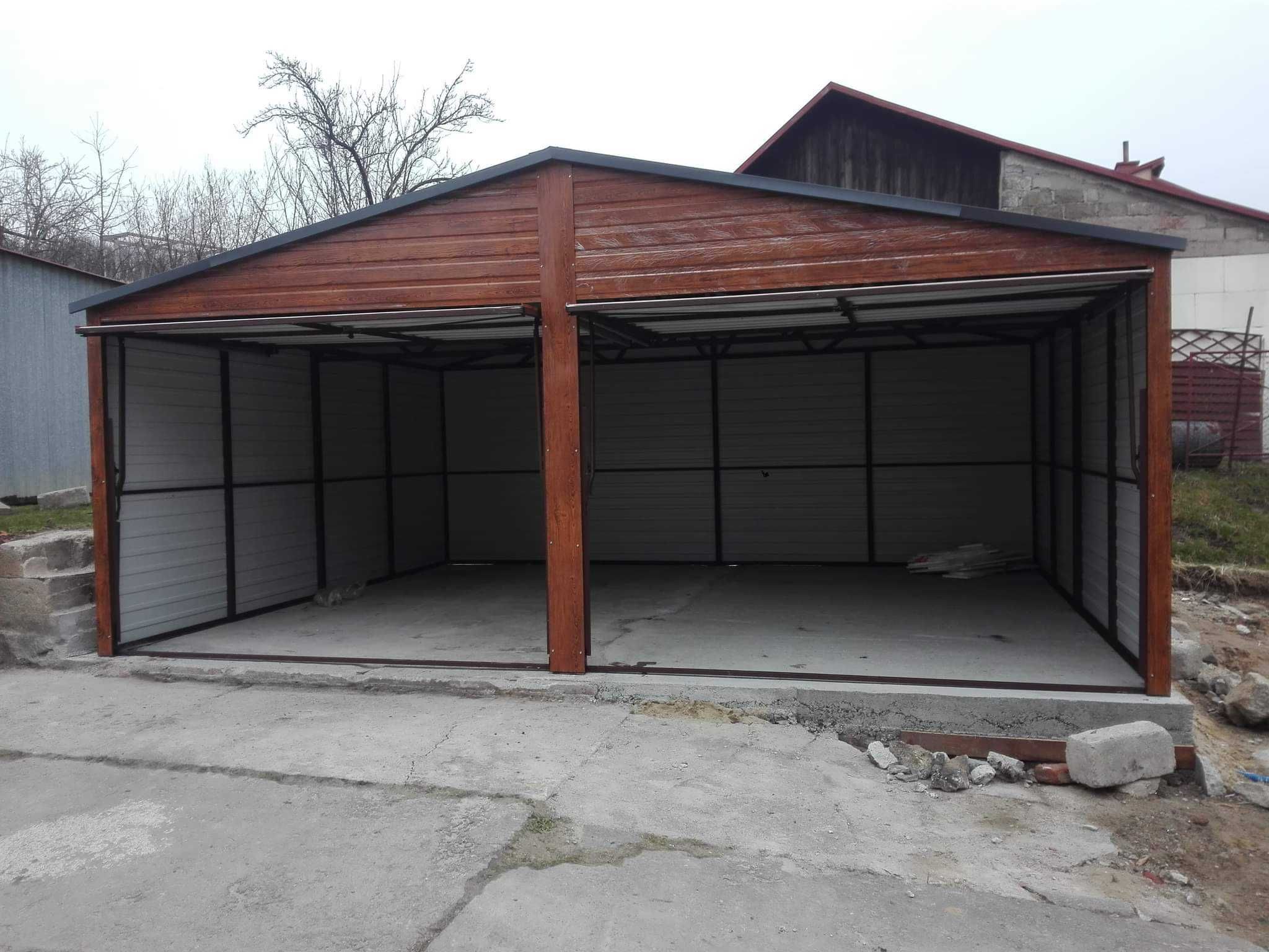 Garaż 6x5,6x6 dwuspadowy, drewnopodobny, garaże na wymiar,  producent,