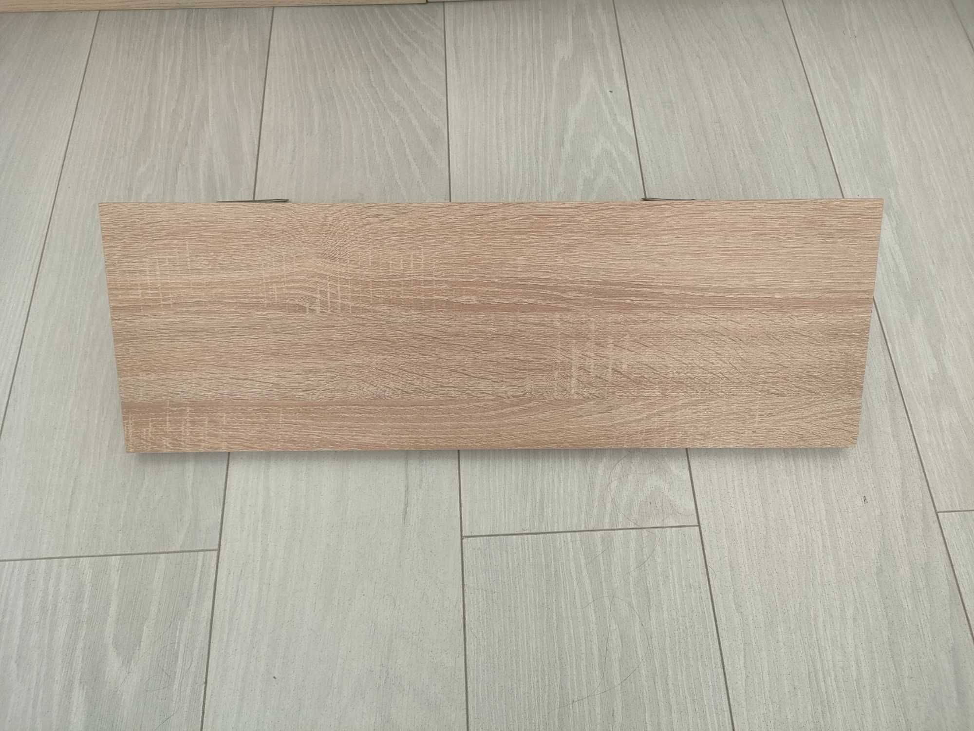 Półka ścienna meblowa 60x20x1.8cm ze wspornikami