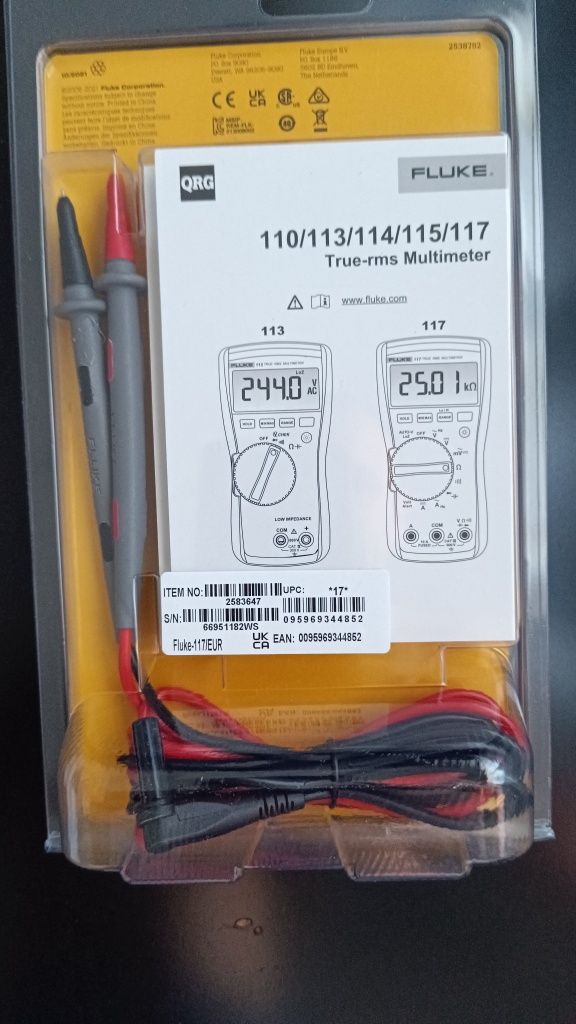 Multímetro Digital Fluke 117 Novo