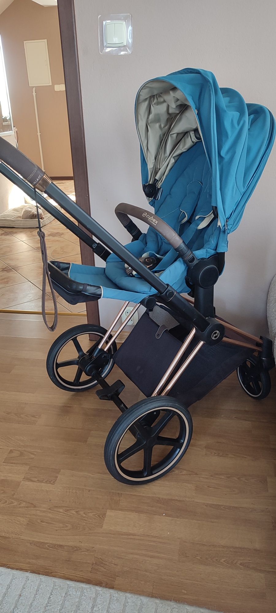 Cybex priam 2.0 rose gold  mountain blue