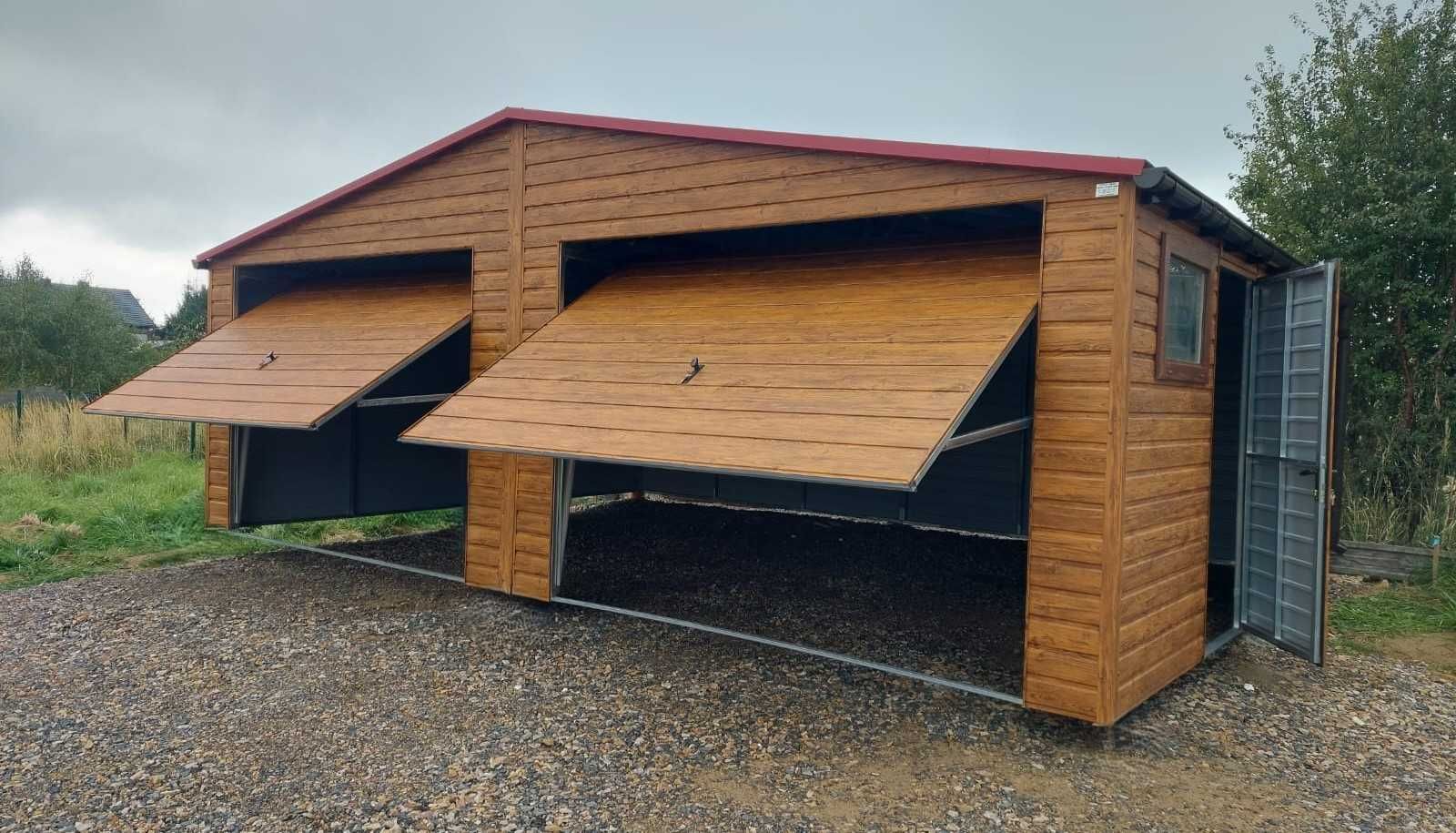 Garaż Blaszany 6x6 Blaszak PREMIUM WZMOCNIONY !!! Drewnopodobny