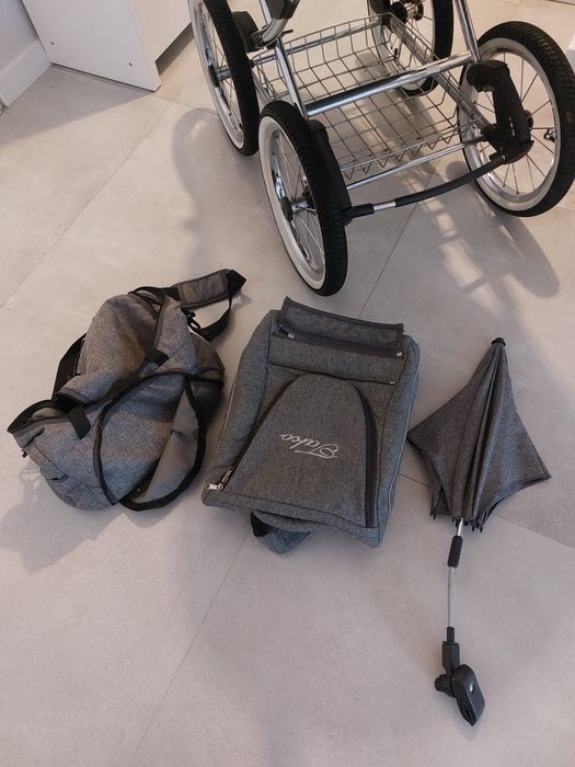 Wózek dziecięcy, Gondola, spacerówka, nosidełko, dużo dodatków.