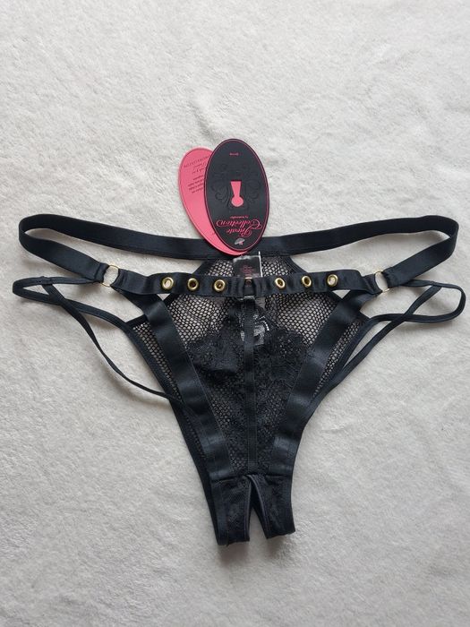 Erotycznne sexy majtki z dziurką XL