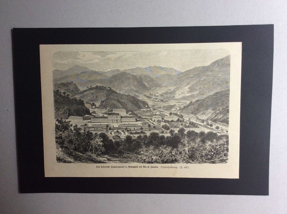 O Palácio Imperial de Verão em Petrópolis dei Rio de Janeiro, 1876