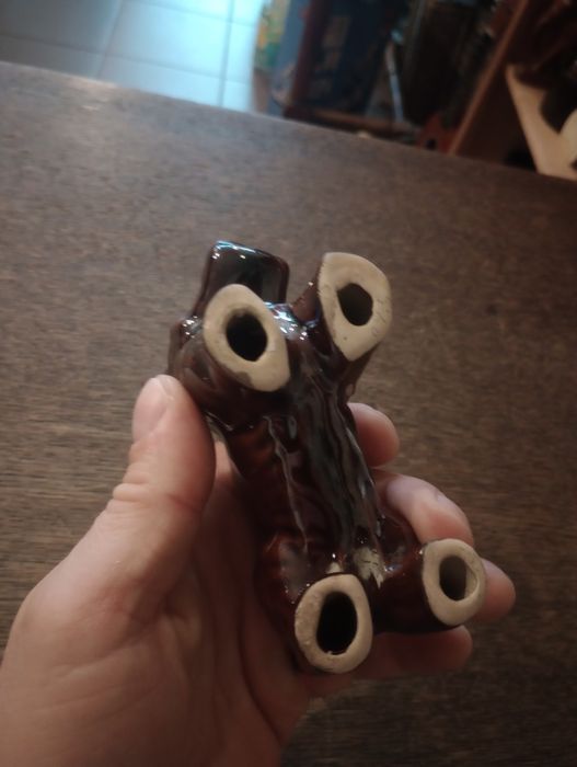 Stara ceramiczna figurka Pies Terrier