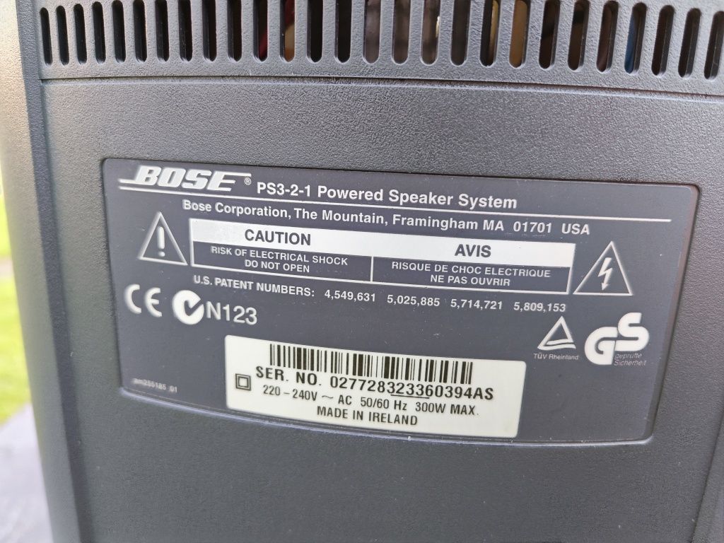 Kino domowe Bose PS 321 3-2-1 powered speaker system
