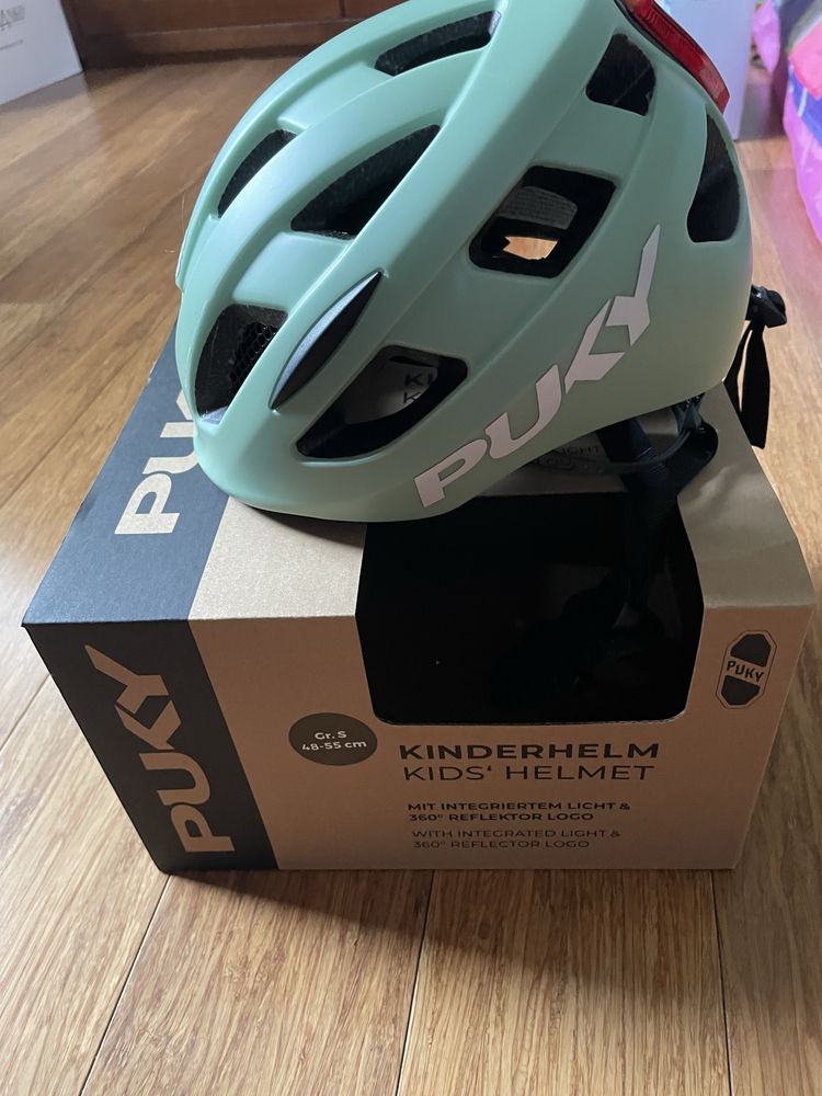 Kask roweowy Puky zielony rozmiar S