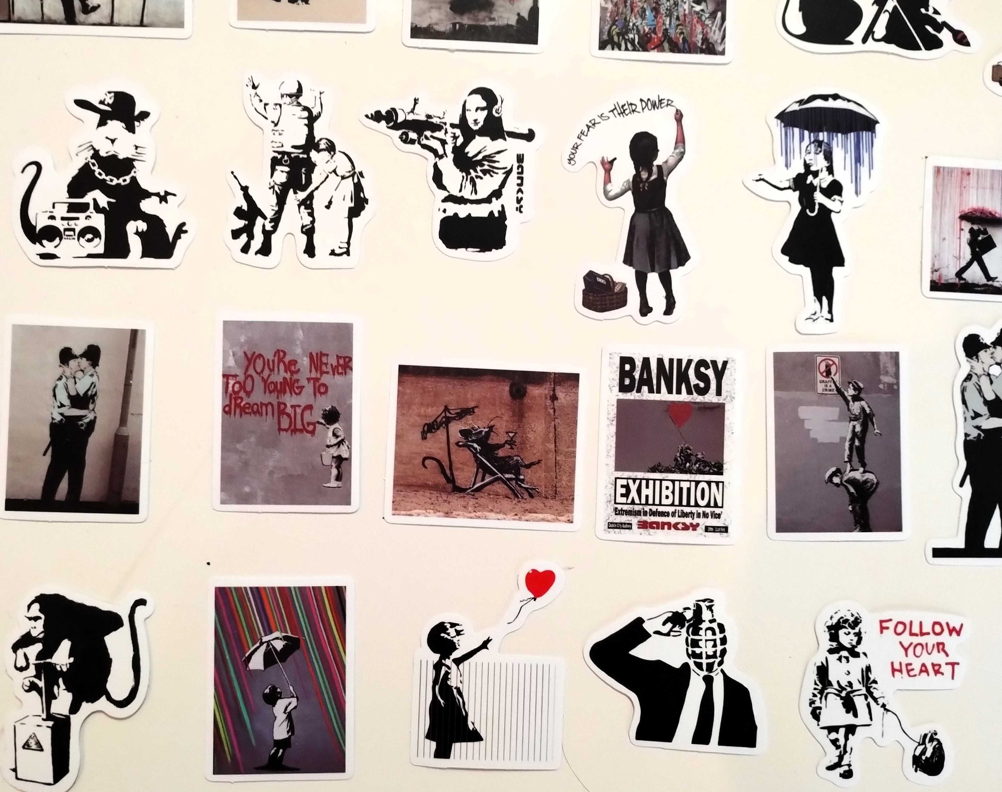 Pack 67 Stickers Banksy