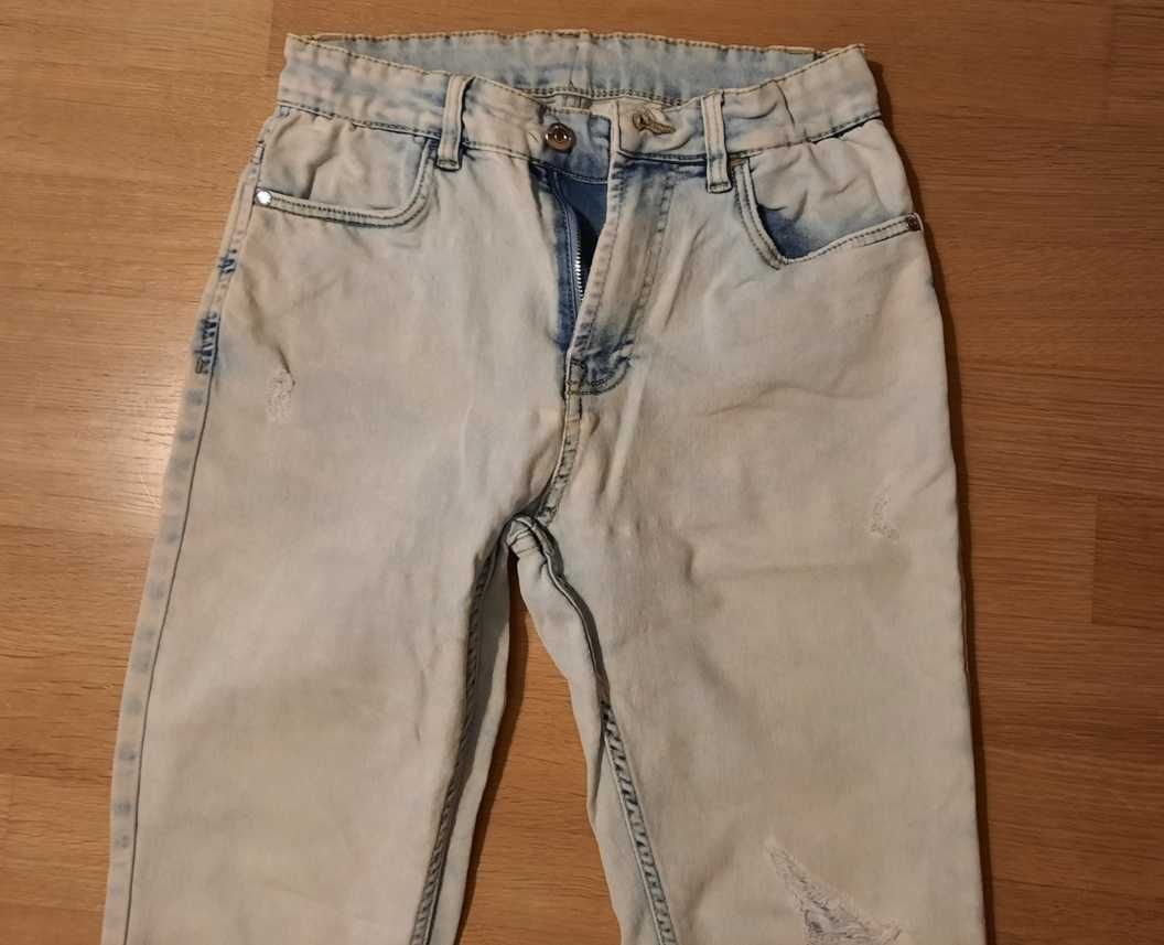 Cienkie spodnie dżinsowe jeans 158 Reporter Young dla dziewczynki