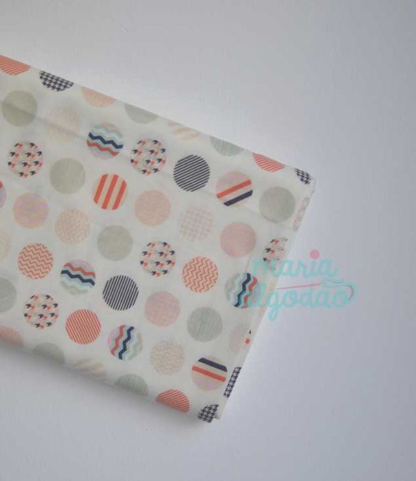 Oportunidade: Tecido 100% algodão a 6€/m - Trendsetter dots - multi