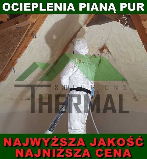 Ocieplanie poddasza/poddaszy, Ocieplenia pianą PUR, Izolacje