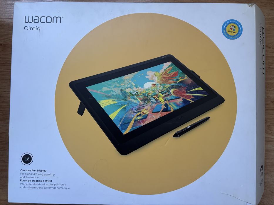 Графічний монітор-планшет Wacom cintiq 16 FHD