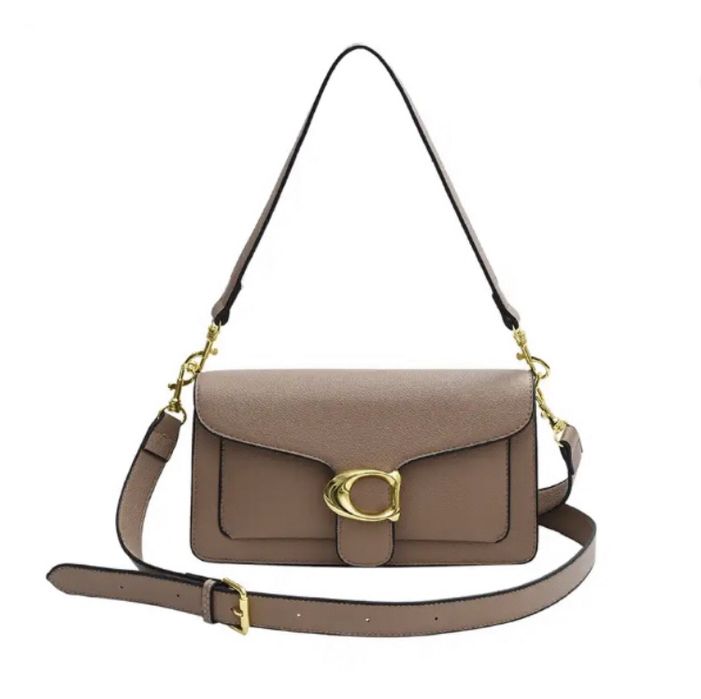 6 кольорів Сумка Coach коуч на плече з пряжкою шкіряна жіноча