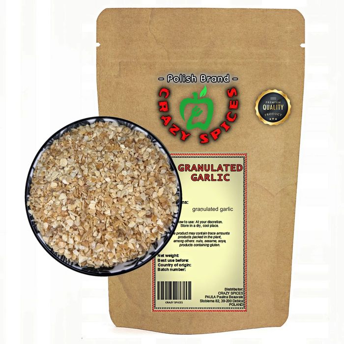 Czosnek Suszony Granulowany 100g – CrazySpices Esencja Smaku i Aromatu
