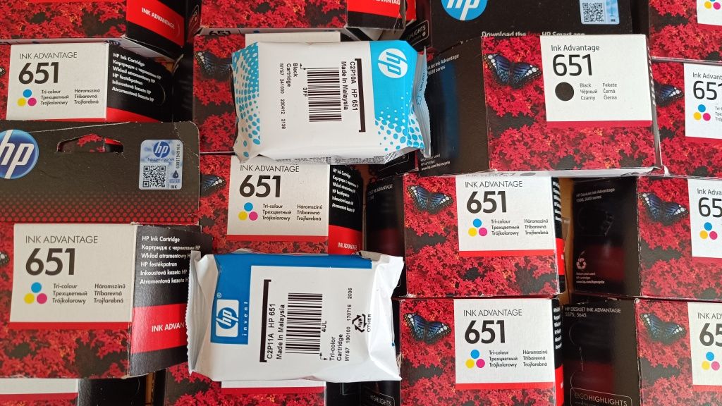 Puste cartridge ORYGINALNE HP651
