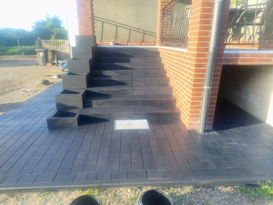 usługi brukarrskie , układanie kostki brukowej