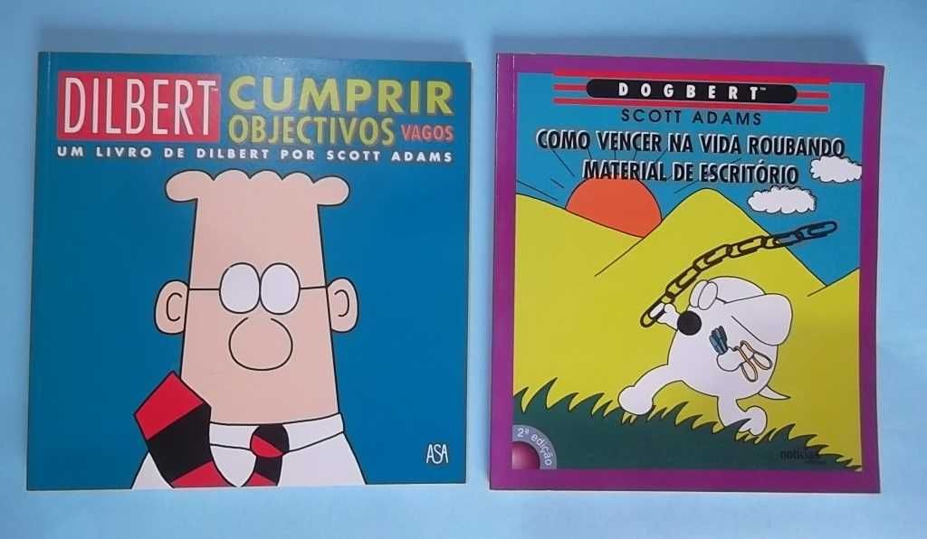 DILBERT e DOGBERT - 2 Livros de humor, preço por unidade.