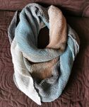 Handmade - wielka chusta szal otulacz "strzałka"