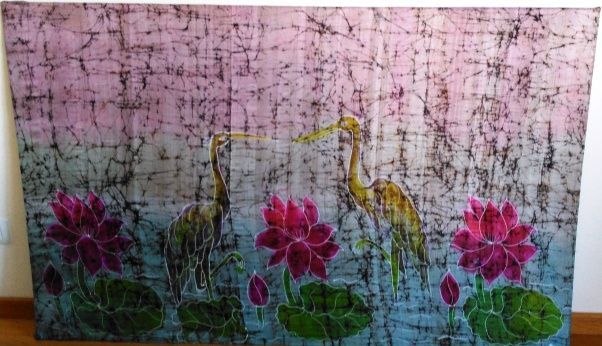 Quadro em seda c/ 164x103