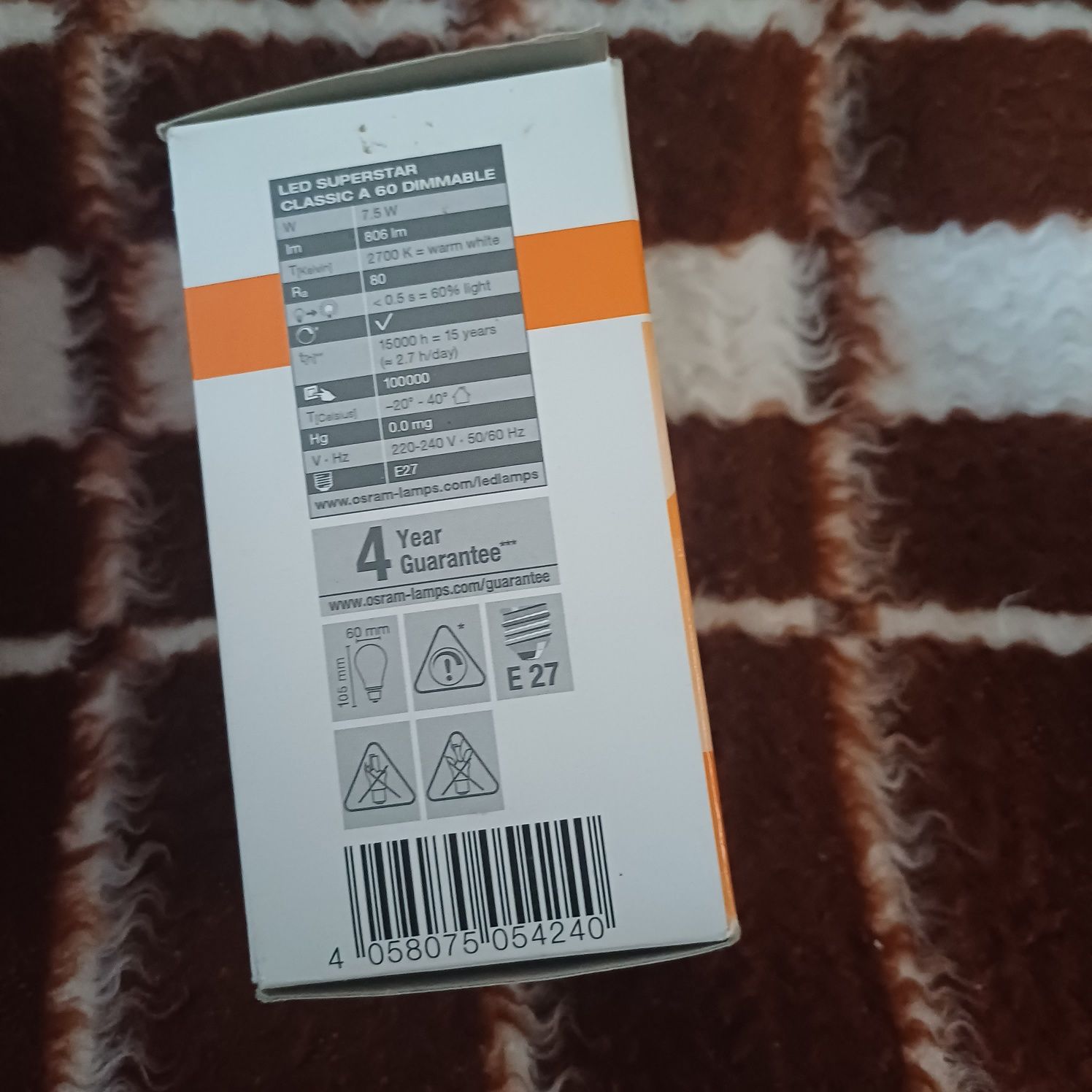 Żarówka led osram E 27