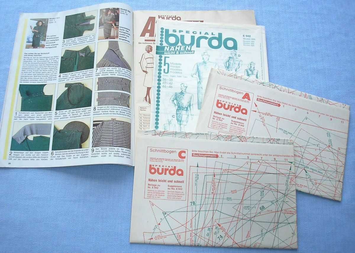 Burda Special jesień/zima 1988 z wykrojami i opisami szycia