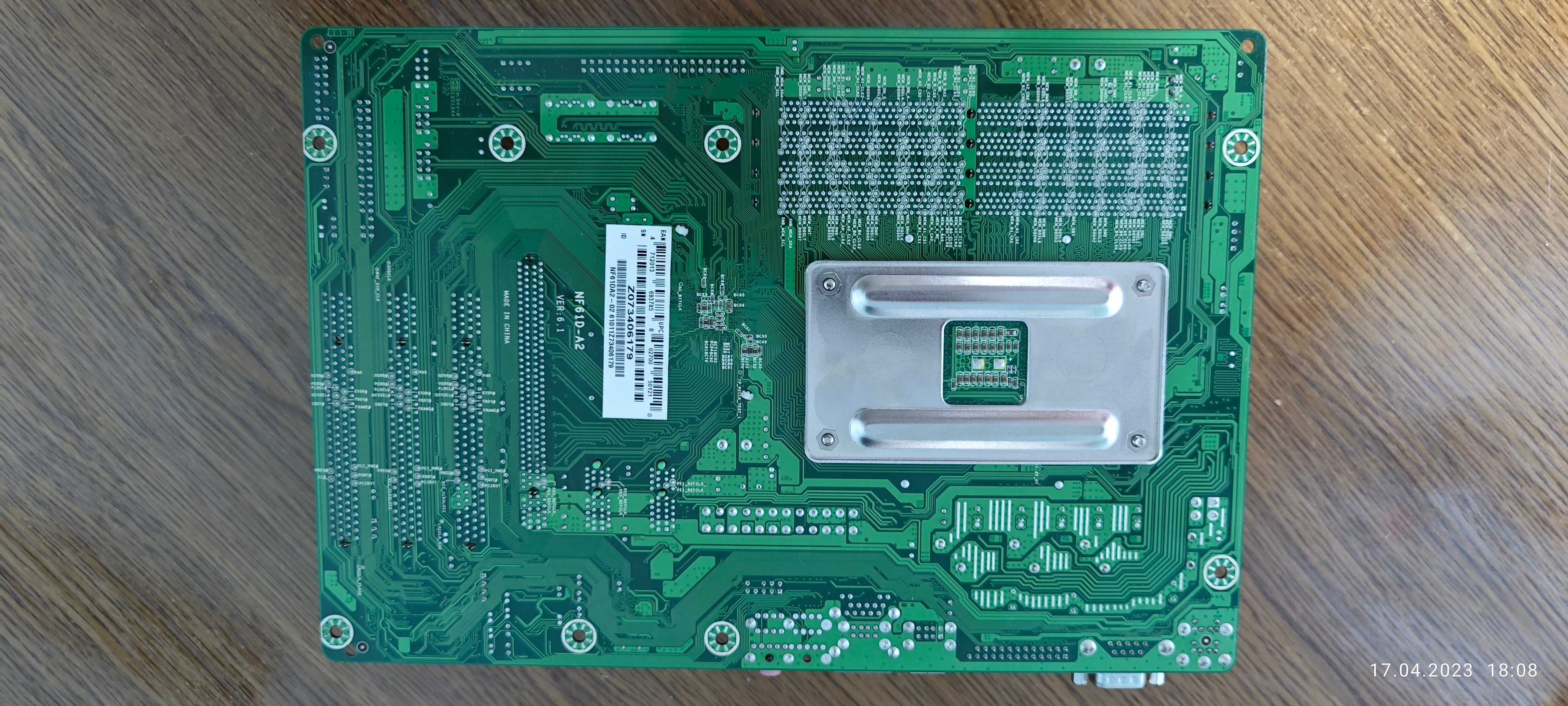 Комплект Материнская плата Biostar NF520-A2, Память 4ГБ, 2 ядра 2.2ггц