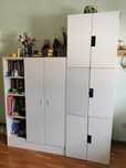 Conjunto de 4 armários de quarto, Ikea.