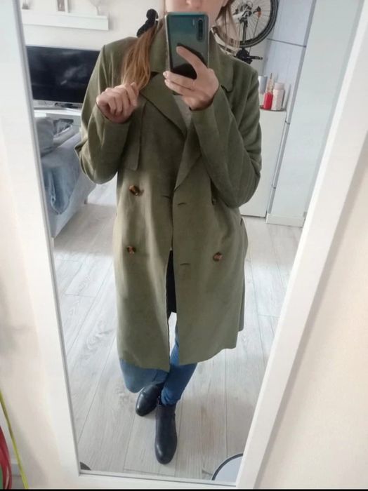 Zielony płaszcz jesień/wiosna